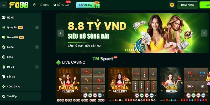 FO88 - Sân chơi cá cược trực tuyến đang được yêu thích hàng đầu hiện nay